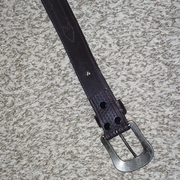 Men's wranglers genuine Leather Belt with Embroidered Design - Picture 11 of 12